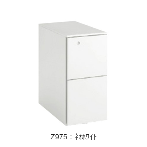 オカムラ ワゴン スリムキャビネット オールロックタイプ シリンダータイプ W290×D577×H602 DN38BB-Z