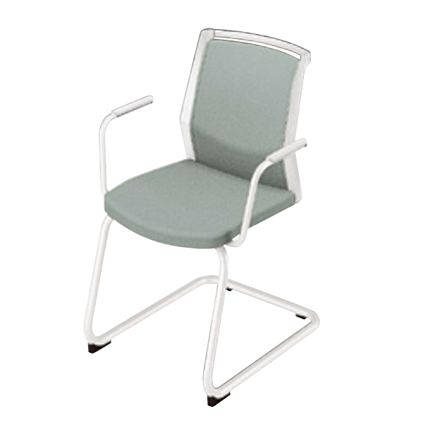ナイキ ミーティングチェアー オセディアチェア(osedia) 布張り キャンチレバー脚 背パッドタイプ 肘付 E298FK-H3-PAT