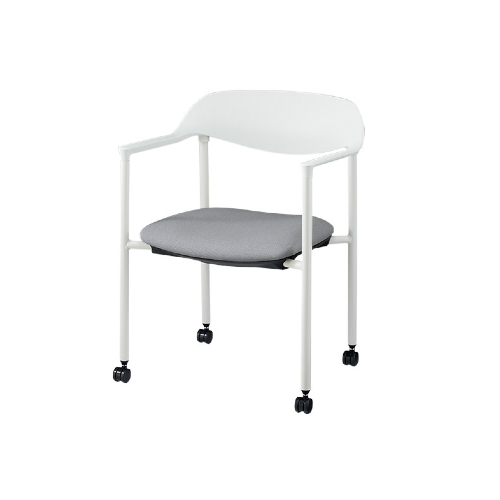 ナイキ ミーティングチェアー 4本脚ホワイト色タイプ