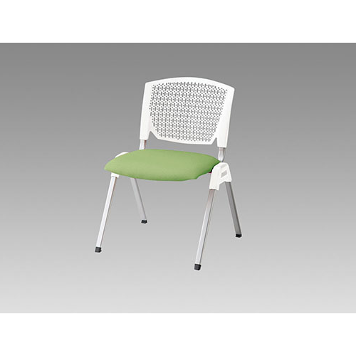 ナイキ ミーティングチェアー E470type 4本脚タイプ・背カバーなし 肘なし ビニールレザー張り E470-1/E470-3