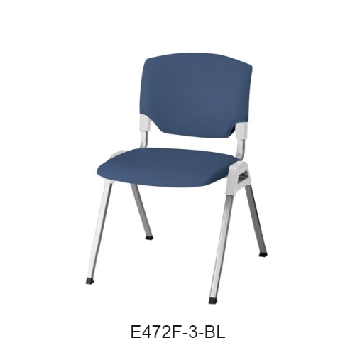 ナイキ ミーティングチェアー E470type 4本脚タイプ・背カバー付 肘なし 布張り E472F-1/E472F-3