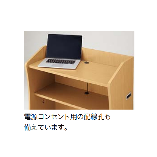 ナイキ 講演台 折りたたみ式 ポプラ FS-14-PP　サブ画像