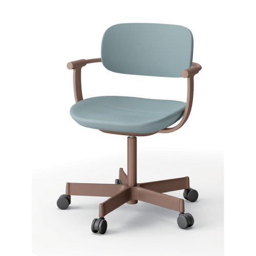 イトーキ バーテブラ03チェア 5本脚 布張り KS張地 肘付 キャスター