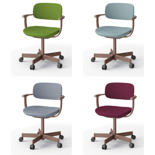 イトーキ バーテブラ03チェア 5本脚 布張り KS張地 肘付