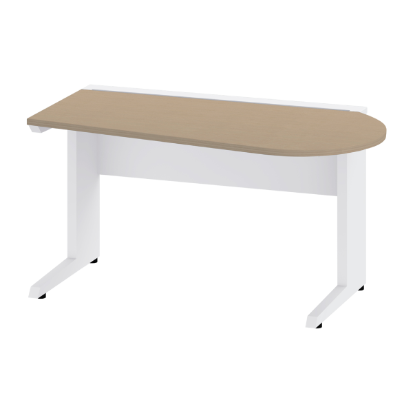 イトーキ メディワーク HS 診察デスク 片アールストレート 木製天板 W1400D730 JHS-147MR-71/JHS-147ML-71