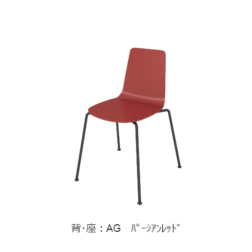 コクヨ 会議用イス(ミーティングチェア) ミケット(Mycket)チェア 4本脚 ブラック脚 PPシート 座パッドなし K03B00