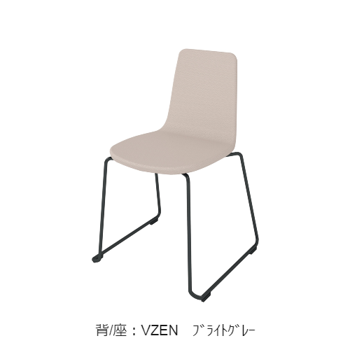コクヨ 会議用イス(ミーティングチェア) ミケット(Mycket)チェア サークル脚 ブラック脚 張りぐるみタイプ クッション(レザー) K03-B34