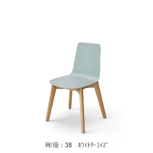 コクヨ 会議用イス(ミーティングチェア) ミケット(Mycket)チェア 木脚 PPシート 座パッドなし K03-D00