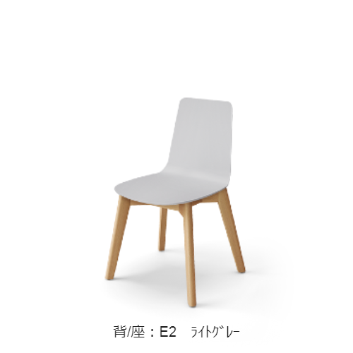 コクヨ 会議用イス(ミーティングチェア) ミケット(Mycket)チェア 木脚 PPシート 座パッドなし K03-D00