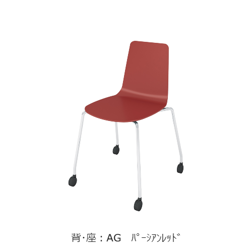 コクヨ 会議用イス(ミーティングチェア) ミケット(Mycket)チェア キャスター脚 メッキ脚 PPシート 座パッドなし K03-M20-