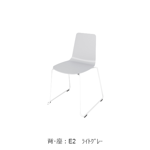 コクヨ 会議用イス(ミーティングチェア) ミケット(Mycket)チェア ハイチェアー ホワイト脚 PPシート 座パッドなし K03-W40-