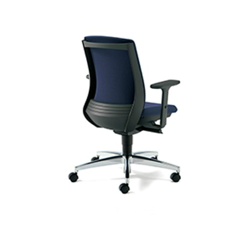 プラス ベネスチェア(BeneS) ダークグレーフレーム ローバック アジャスト肘 アルミ脚 KD-BN33SL