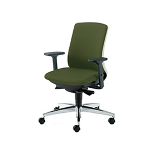 プラス ベネスチェア(BeneS) バイカラーフレーム ローバック アジャスト肘 アルミ脚 KD-BN513SL