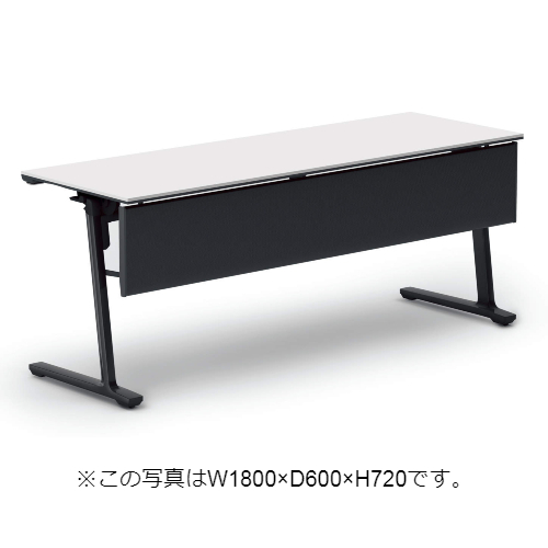 コクヨ ミーティングテーブル カーム フラップテーブル  パネル付きタイプ 棚なし KT-PJ1400