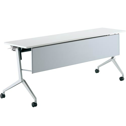 コクヨ リーフライン フラップテーブル パネル付きタイプ 棚付き W1800×D450×H720mm KT-PS1200