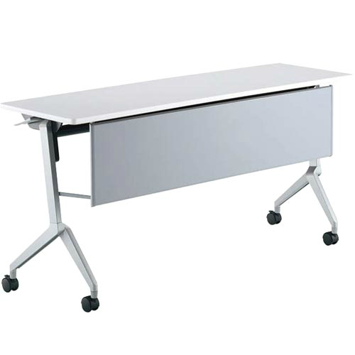 コクヨ リーフライン フラップテーブル パネル付きタイプ 棚付き W1500×D450×H720mm KT-PS1202