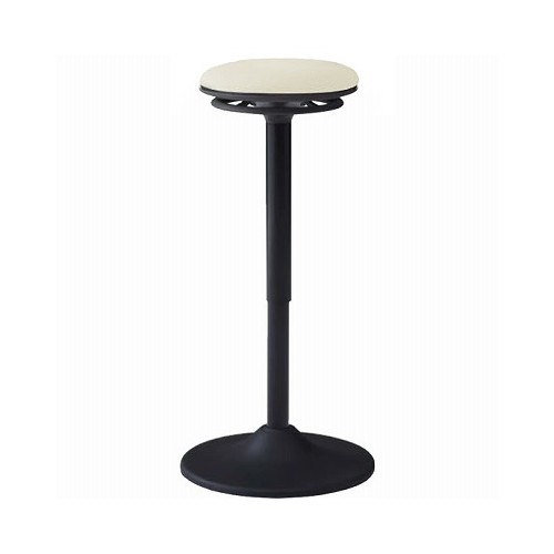 オカムラ ミーティングチェア ピルエットチェア pirouetto スイング脚 スツール ブラックシェル 布張 L122EA-F