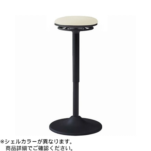 オカムラ ミーティングチェア ピルエットチェア スイング脚 スツール ダークグレーシェル 布張 プレーンニット L122EE-F