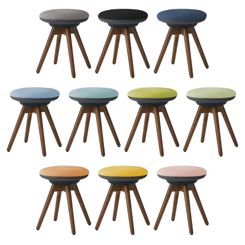 【最終値下げ】2022年製　オカムラ ピルエット ビニールレザー　スツール 最終値下げ】2022年製 オカムラ ピルエット ビニールレザー