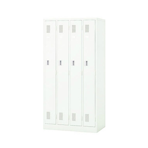 ナイキ LKロッカー 4人用ロッカー プッシュボタン錠タイプ W900×D515×H1790 LK4JNP-W