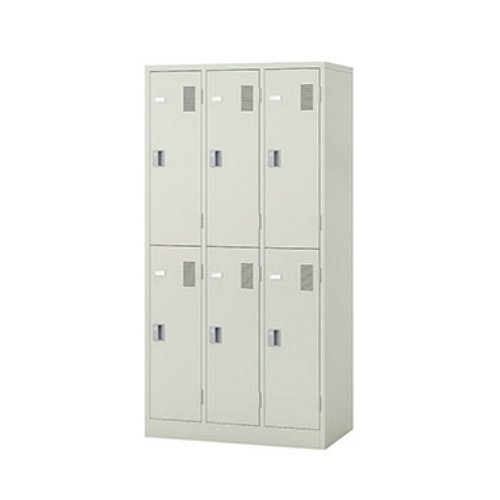 ナイキ LKロッカー 6人用ロッカー 内筒交換錠タイプ W900×D515×H1790 LK6NC-AW/LK6NC-W
