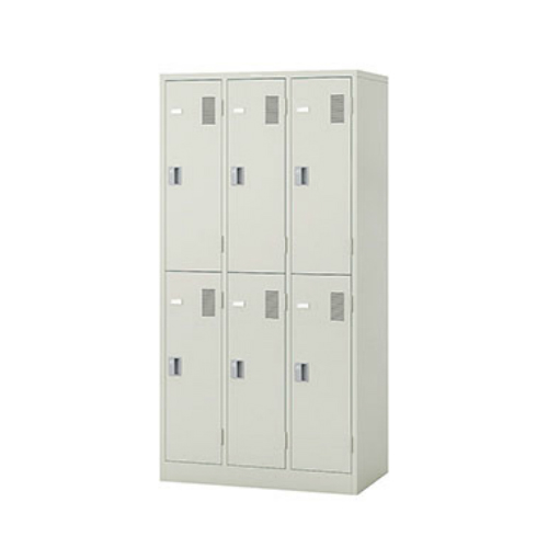 ナイキ LKロッカー 6人用ロッカー 南京錠タイプ W900×D515×H1790 LK6NN-AW