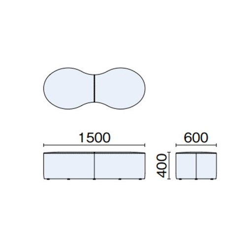 プラス ロビーチェア LS-RS サイズ