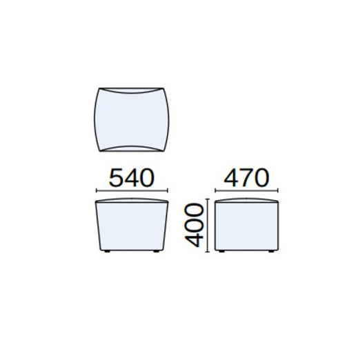 プラス ロビーチェア LS-RT サイズ