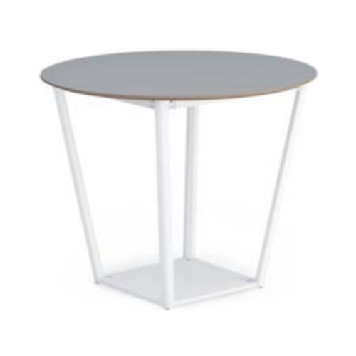 コクヨ ミーティングテーブル リージョン(Region) ボックス脚 円形テーブル/ミドルハイテーブル/リノリウム天板 LT-RGC12MH