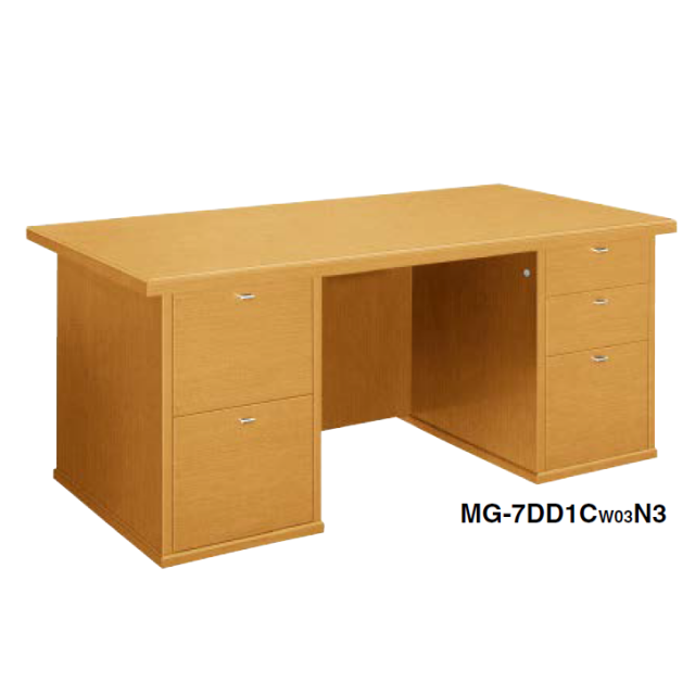 コクヨ 役員室用家具 マネージメント 70シリーズ 両袖デスク MG-7DD1C