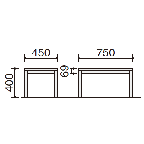 KOKUYO 役員家具　マネージメント 70シリーズ 応接用サイドテーブル
