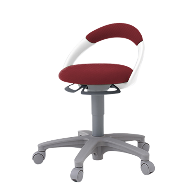 イトーキ 医療家具 サポートスツール 背付 キャスター付 布張り PCK-1100PV