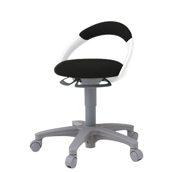 イトーキ 医療家具 サポートスツール 背付 キャスター付 布張り PCK-1100PV