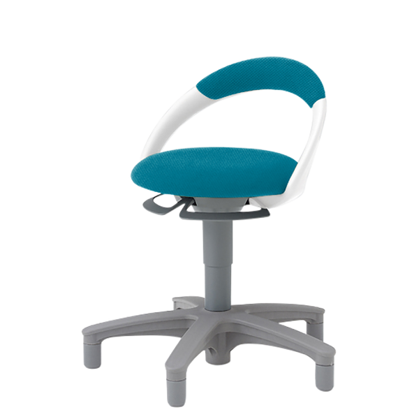 イトーキ 医療家具 サポートスツール 背付 グライド付 布張り PCK-1101PV