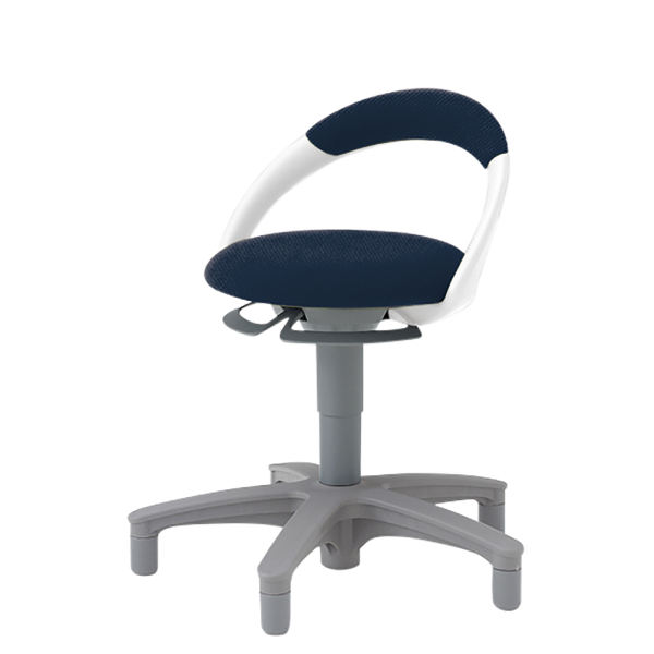 イトーキ 医療家具 サポートスツール 背付 グライド付 布張り PCK-1101PV