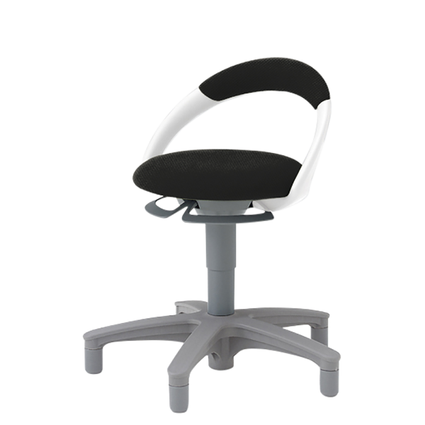 イトーキ 医療家具 サポートスツール 背付 グライド付 布張り PCK-1101PV