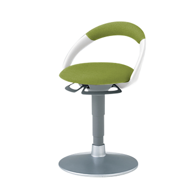 イトーキ 医療家具 サポートスツール 背付 円盤脚 布張り PCK-1107PV