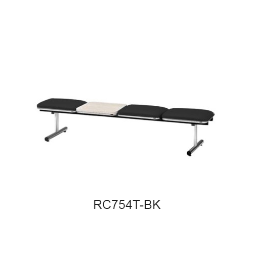 ナイキ ロビーチェア ロビーシリーズ75 3人掛 テーブル付 ビニールレザー張り W2015×D500×H410 RC754T