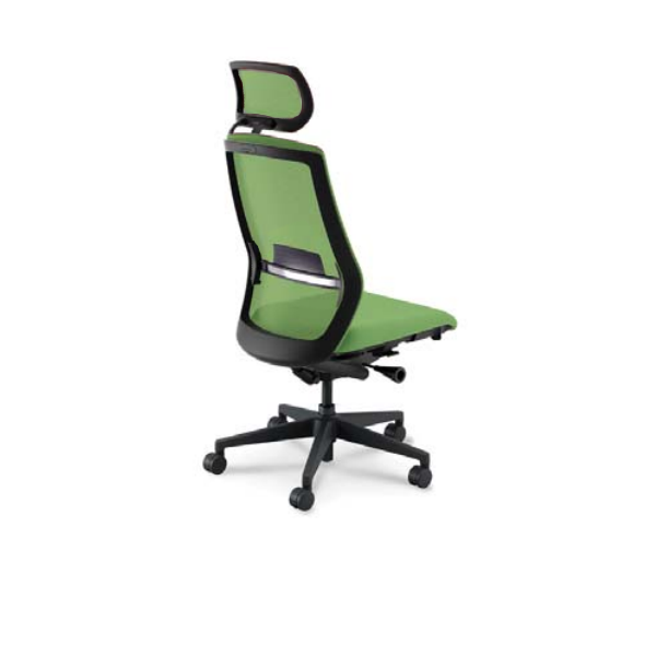 内田洋行セレッツァチェア ヘッドレスト付 背スタンダードメッシュ 肘なし ランバー付 ブラック脚 SA-701BBAL-PAL/5-362-600