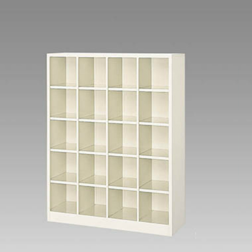 ナイキ シューズボックス オープンタイプ 中棚なし 4列5段 20人用 セミホワイト SB45-SH