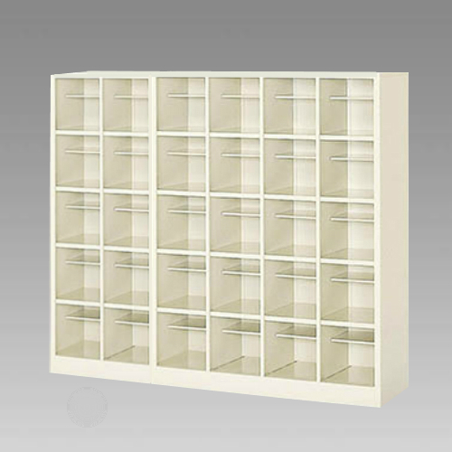 ナイキ シューズボックス オープンタイプ 中棚付 4列5段 20人用 セミ