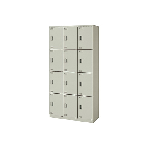 ナイキ スクールロッカー（扉付） 12人用 ダイヤル錠 W900×D380×H1800mm SL0918D-12-AW