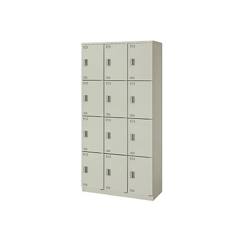 ナイキ スクールロッカー（扉付） 12人用 錠なし W900×D380×H1800mm SL0918S-12-AW/SL0918S-12-BL