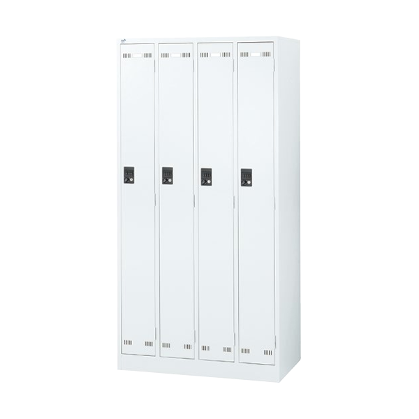 生興 seiko SLDWロッカー 本体:ホワイトタイプ 4人用ロッカー ダイヤル錠 SLDW-4-DBK