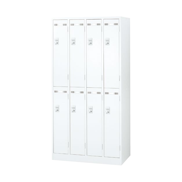 生興 seiko SLDWロッカー 本体:ホワイトタイプ 8人用ロッカー ダイヤル錠 SLDW-8-D