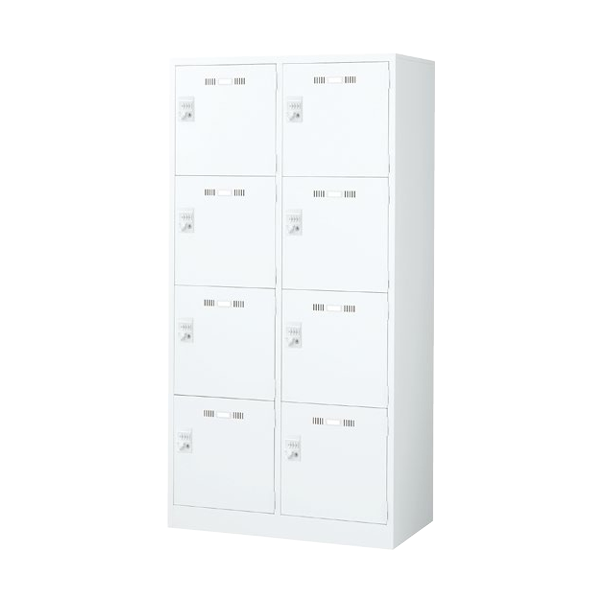 定価19万 未使用在庫あり　ダイヤル錠　８人用ロッカー　生興　SLDW-8-D 生興 seiko SLDWロッカー 本体:ホワイトタイプ 4段8人用ロッカー
