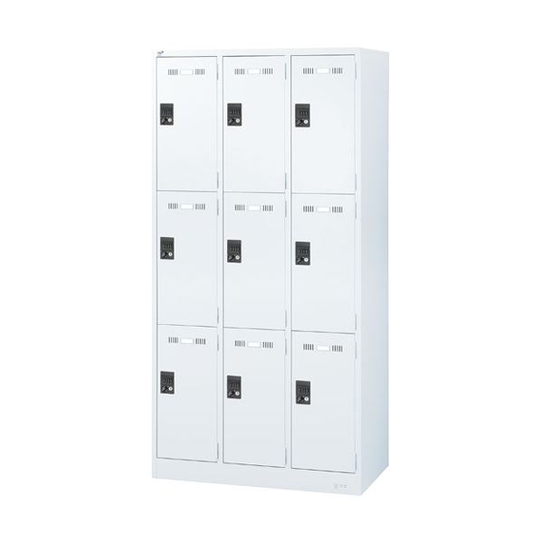 生興 seiko SLDWロッカー 本体:ホワイトタイプ 9人用ロッカー ダイヤル