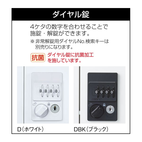 生興 seiko SLDWロッカー 本体:ホワイトタイプ 9人用ロッカー ダイヤル