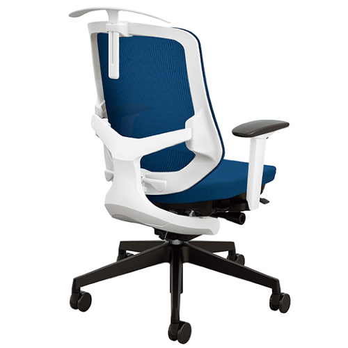 ナイキ セリフトチェア (Selift) (ホワイト) ミドルバック 布張り 可動肘 ハンガー付 SLEN513FAH