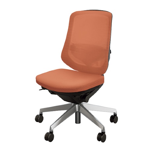 ナイキ セリフトチェア (Selift) (アルミ脚) ミドルバック 座布張り/背メッシュ張り 肘なし ペルビックランバーサポート付 SLENB512AFB